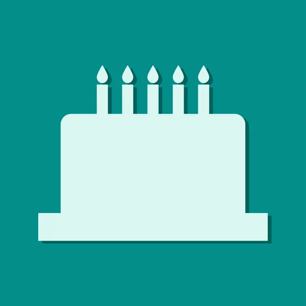 Verjaardag cake pictogram — Stockfoto