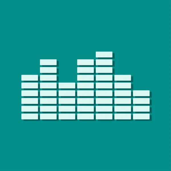 Musical equalizer icon — Stock Photo, Image