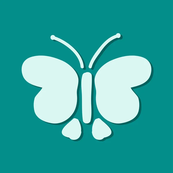 Метелик значок — стокове фото