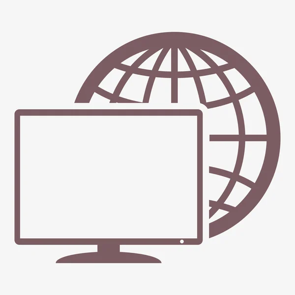 Monitor icon — Stock Photo, Image