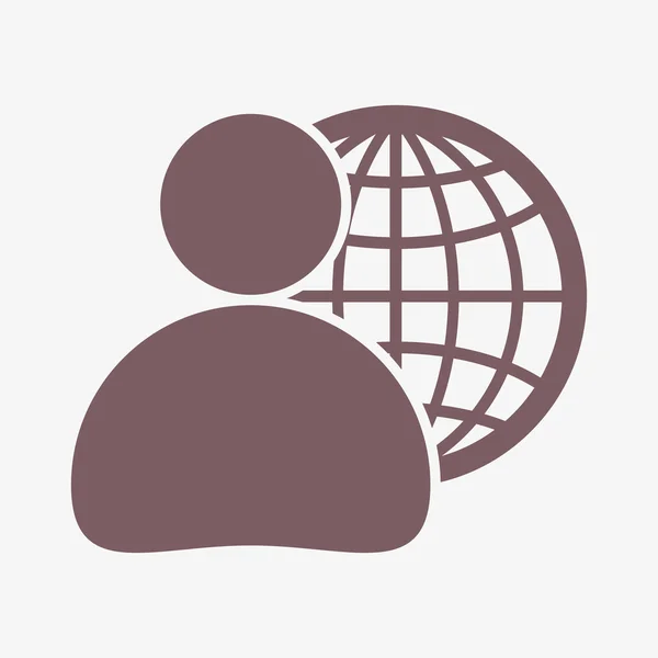 Küresel iş, iş adamı simgesi — Stok fotoğraf