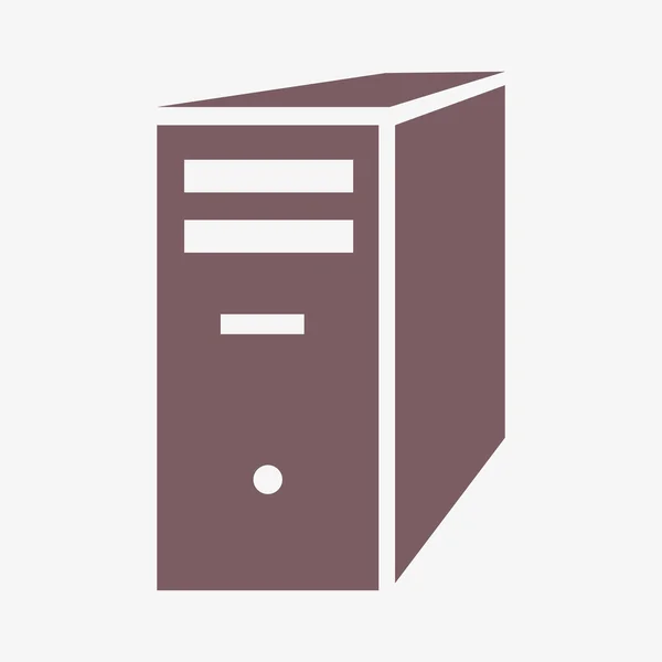 Computer server icon — Stock Photo, Image