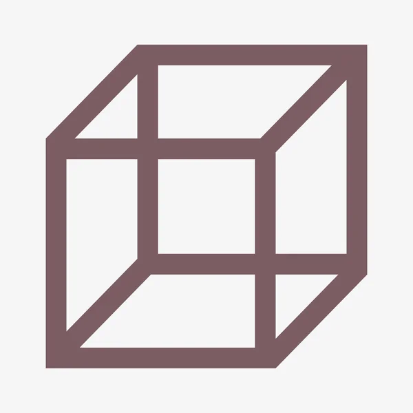 3D kuben logo design ikon — Stockfoto
