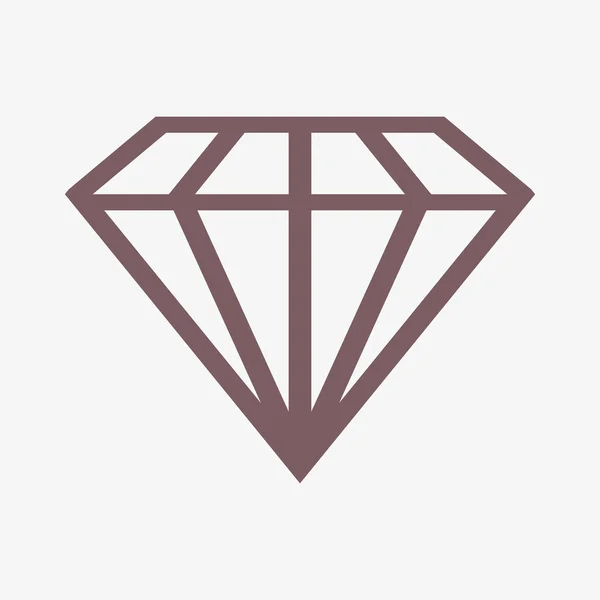 Diamond icon — Stock Photo, Image