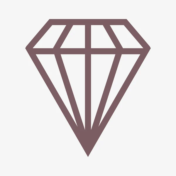 Diamond icon — Stock Photo, Image