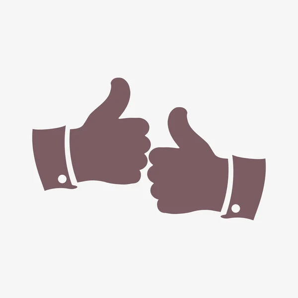 Hüvelykujj-up, mint ikon — Stock Fotó