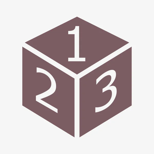 3 d キューブのロゴ デザイン アイコン — ストック写真