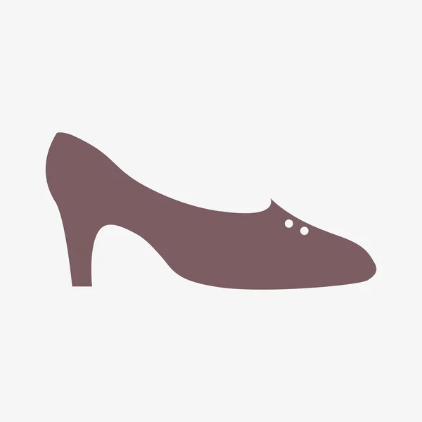 Жіноче взуття значок — стокове фото