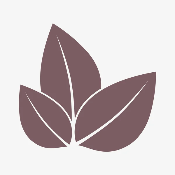 Leaf-ikonen — Stockfoto