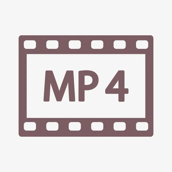 MPEG 4 icono de vídeo — Foto de Stock