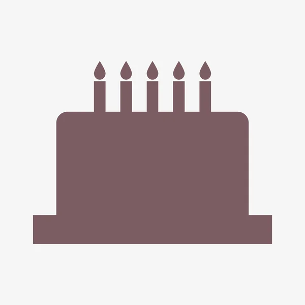 Birthday cake icon — Stock Photo, Image