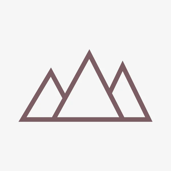 Mountain icon — Stock Photo, Image