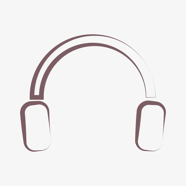 Ícones de fones de ouvido — Fotografia de Stock