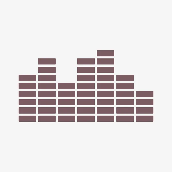 Muzikale equalizer pictogram — Stockfoto