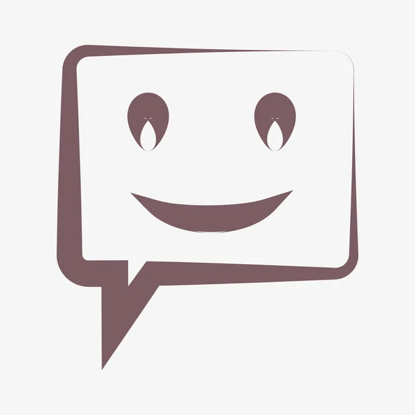 Smile talking bubble icon — Stock Photo, Image