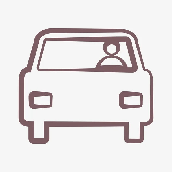 Auto pictogram — Stockfoto