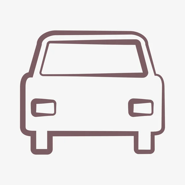 Auto pictogram — Stockfoto