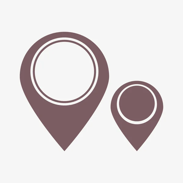 Mapa puntero icono plano —  Fotos de Stock