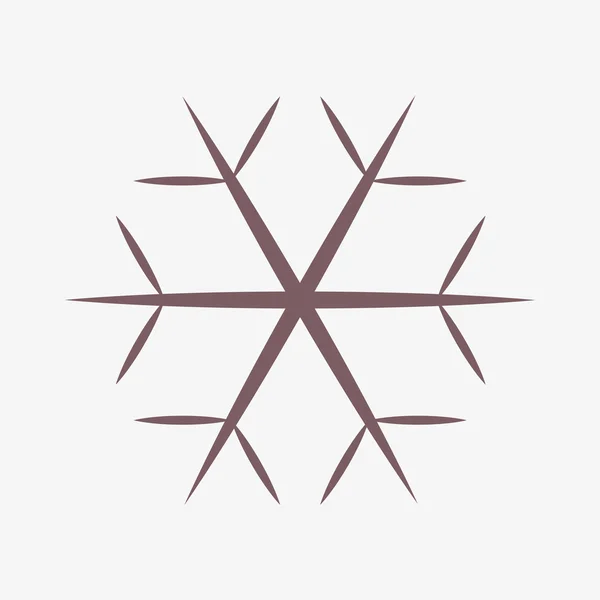 Ikona śnieżynki — Zdjęcie stockowe