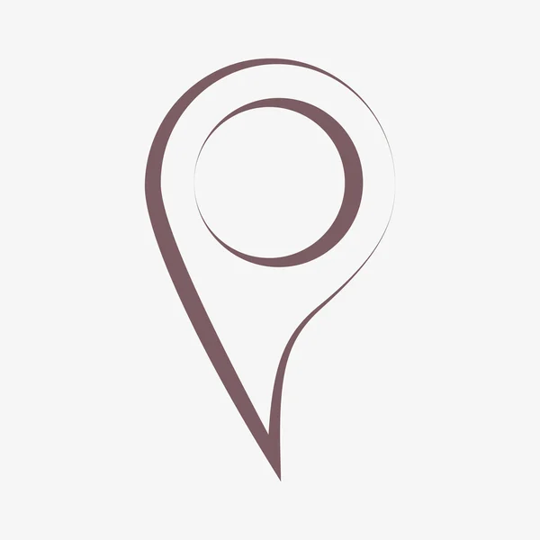 Map pointer flat icon — Stock Photo, Image