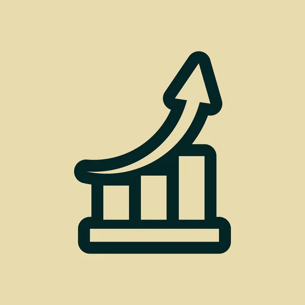 Infografía, icono del gráfico —  Fotos de Stock