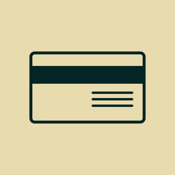 Ikona karta kredytowa banku — Zdjęcie stockowe