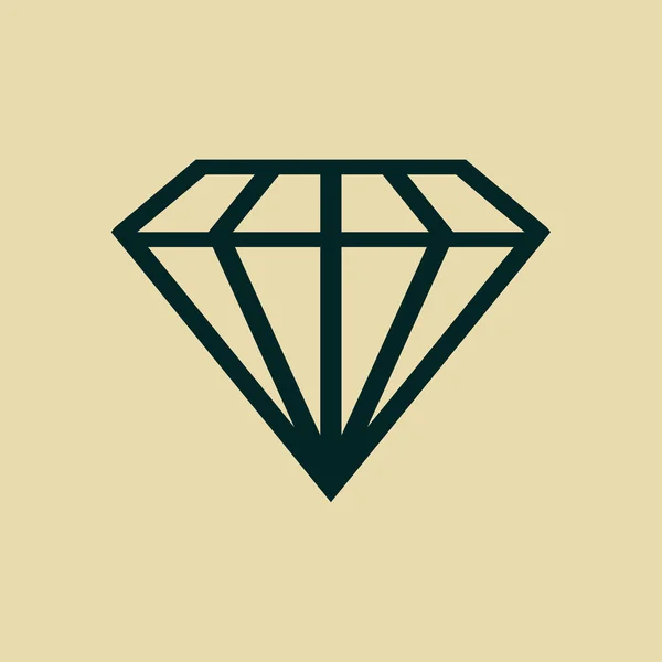 Diamond icon — Stock Photo, Image