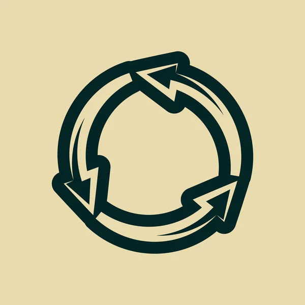 Circulaire pijlen pictogram — Stockfoto