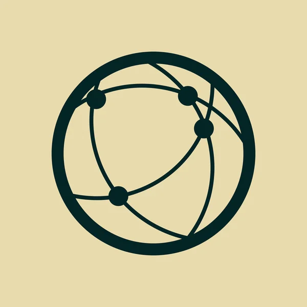 Global technology or social network icon — Φωτογραφία Αρχείου