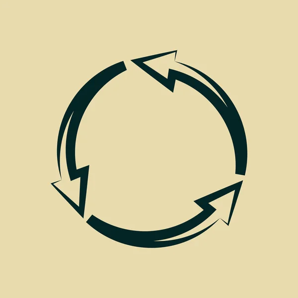 Circulaire pijlen pictogram — Stockfoto