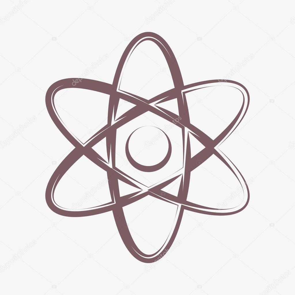 Abstract physics science model icon