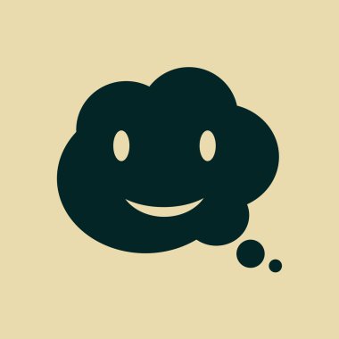 Gülümseyen baloncuk simgesi