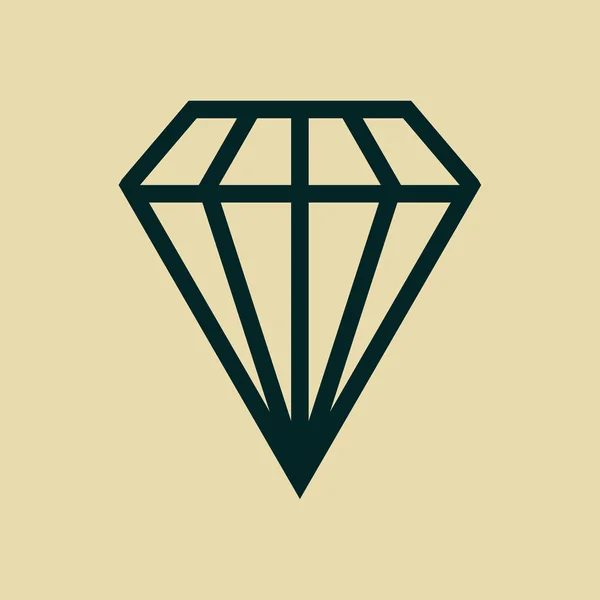 Diamantpictogram — Stockfoto