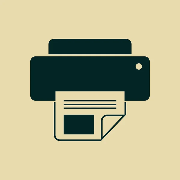 Ikona drukarki — Zdjęcie stockowe