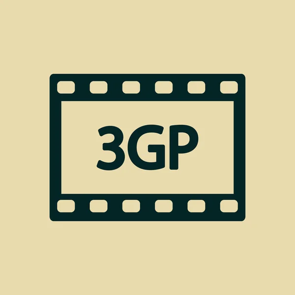 3 gp ビデオ アイコン — ストック写真