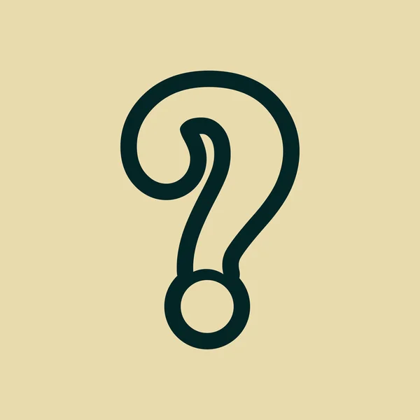 Soru işareti simgesi simgesi — Stok fotoğraf