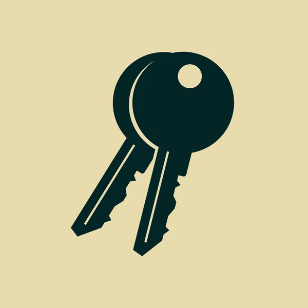 Ikona klucz — Zdjęcie stockowe