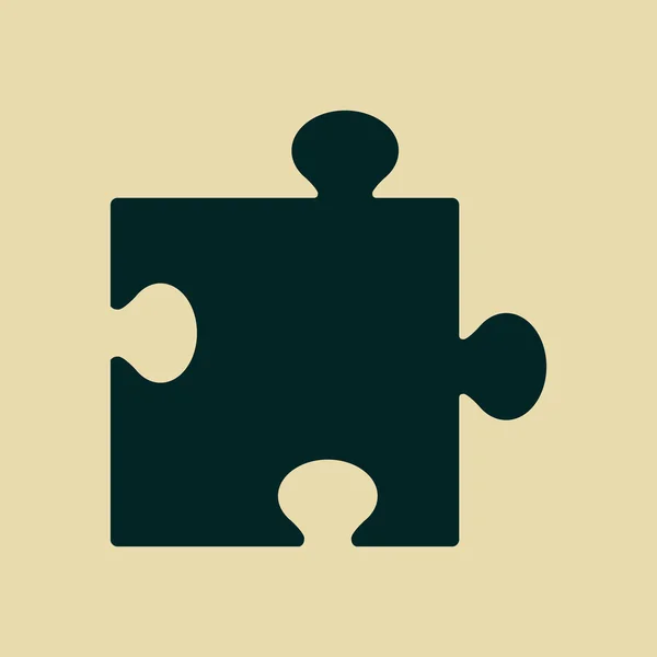 Puzzles piece icon — Stock Photo, Image