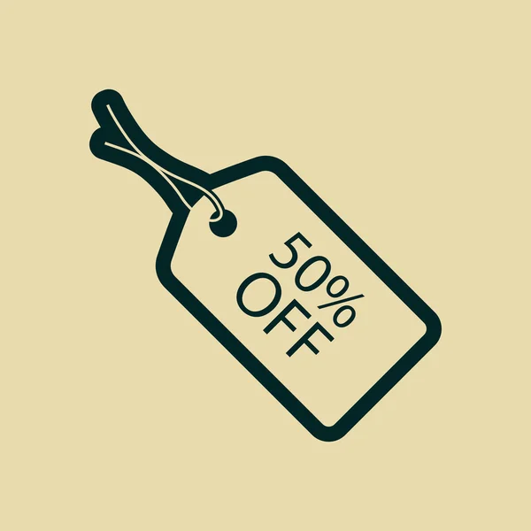 50% OFF icona tag — Foto Stock