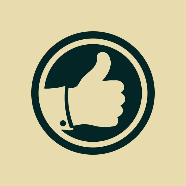 Thumb up, like icon — Stock Photo, Image