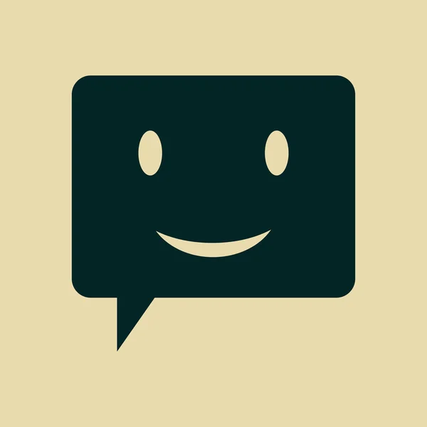 Glimlach pratende bel pictogram — Stockfoto