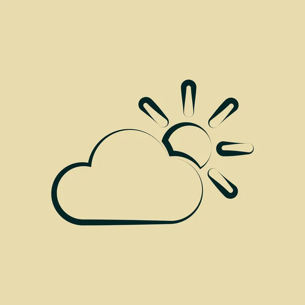 Webové ikony počasí — Stock fotografie