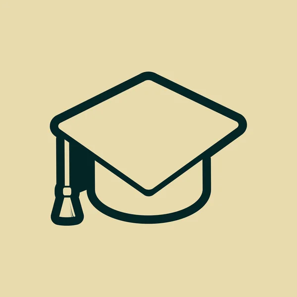 Graduation cap icon — Stock Photo, Image