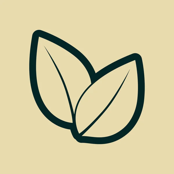 Leaf icon — Stock Photo, Image