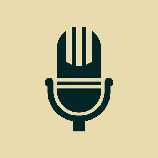Ikona mikrofonu — Zdjęcie stockowe