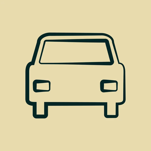 Araba simgesi — Stok fotoğraf