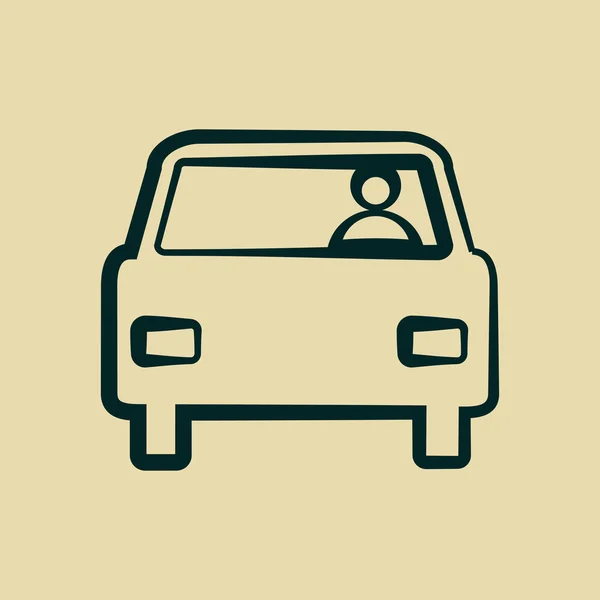 Auto pictogram — Stockfoto