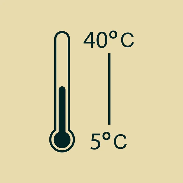 Termometer-Symbol — Stockfoto