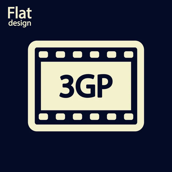 3gp video icon — Stock Photo, Image