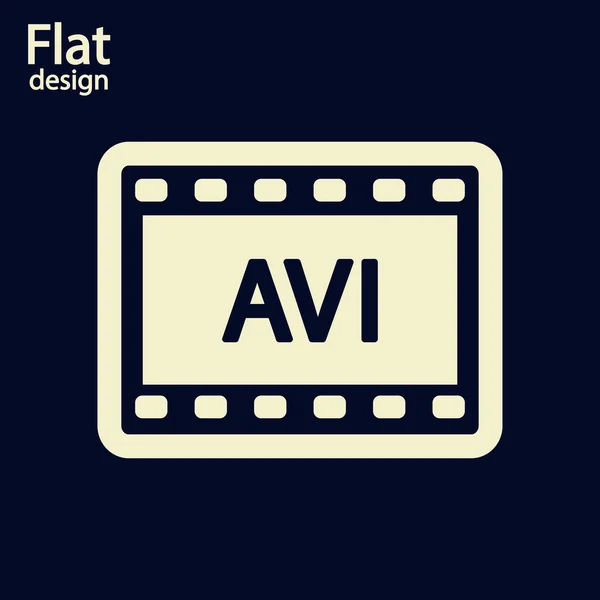 AVI video icon — Stock Photo, Image